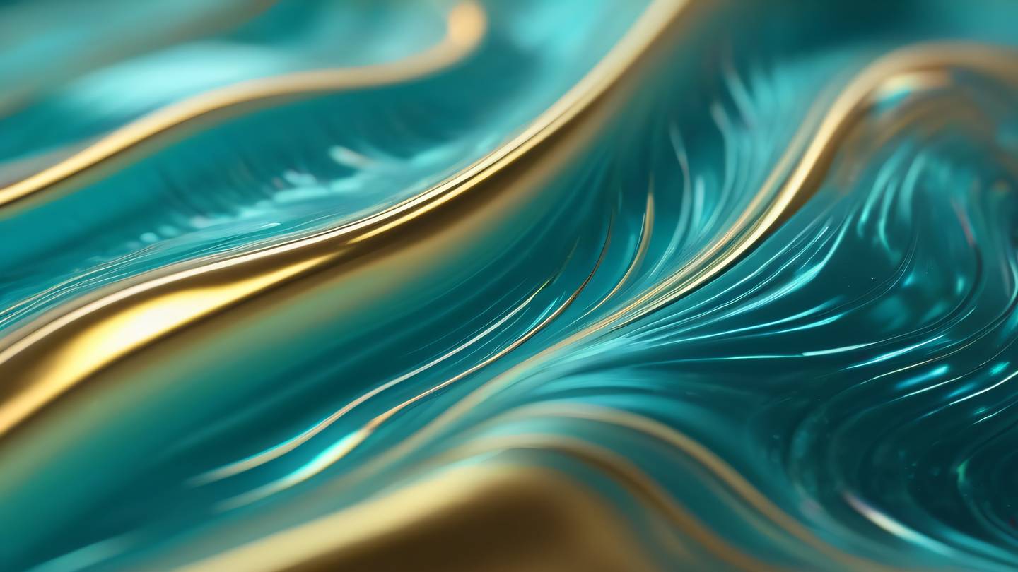 Abstract fluid waves representing responsive design flowing seamlessly across different dimensions rendered in holographic iridescent colors with teal and gold accents sharp crystalline structures photographed straight-on with macro lens high-quality ultra-realistic cinematic 8K UHD high resolution sharp and detail Abstract fluid waves representing responsive design flowing seamlessly across different dimensions rendered in holographic iridescent colors with teal and gold accents sharp crystalline structures photographed straight-on with macro lens high-quality ultra-realistic cinematic 8K UHD high resolution sharp and detail