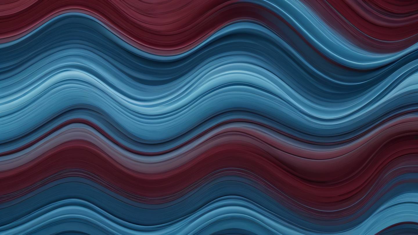 Smooth gradient waves blending maroon and stone blue colors creating an abstract pattern of motion captured from top-down perspective high-quality ultra-realistic cinematic 8K UHD high resolution sharp and detail